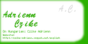 adrienn czike business card